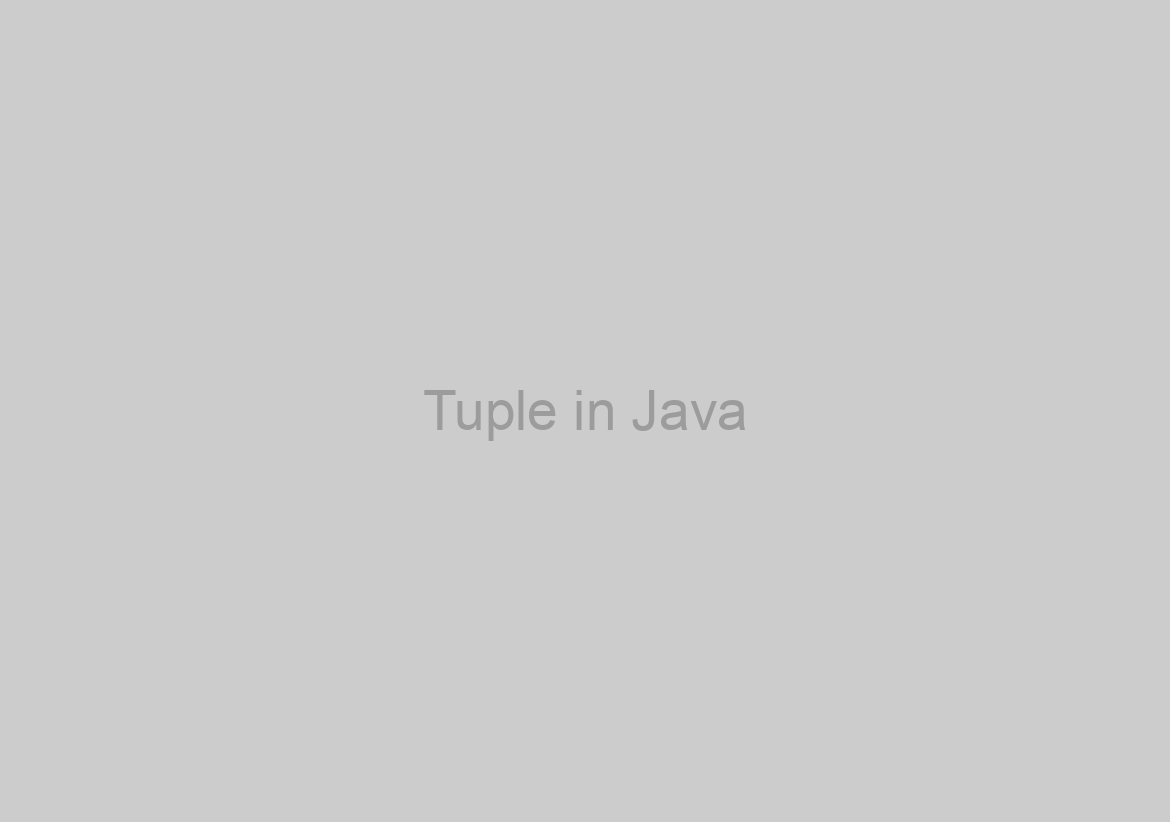 Tuple in Java